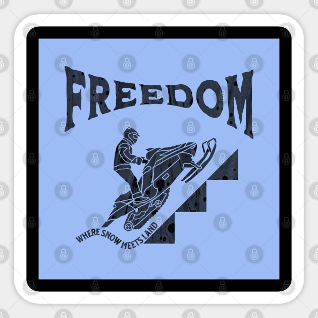 Freedom Sticker by Nicoart2077